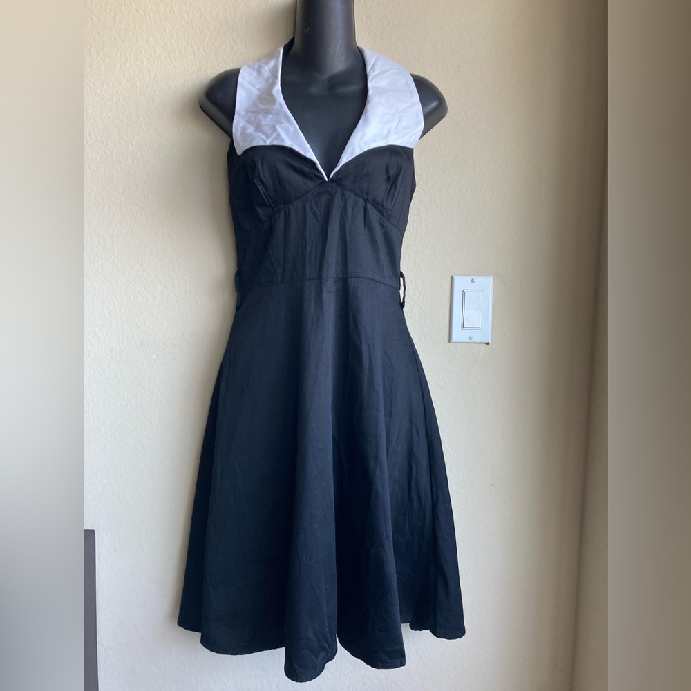 Steady Clothing Retro Vintage Reproduction Halter Swing Dress Size S